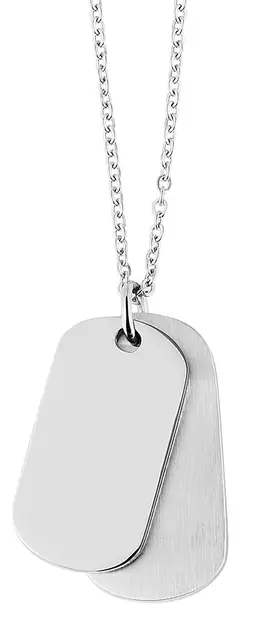 Soldier tuplalaatta riipus SH444-03 - Teräsriipukset - SH444-03 - 1