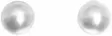 Helmi korvakoru 7mm tappi valkokultaa K20163 - Kultaiset korvakorut - K20163 - 1