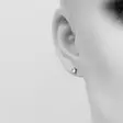 Zirkon korvakorut, kullattu teräs - Teräksiset korvakorut - HG03 - 2