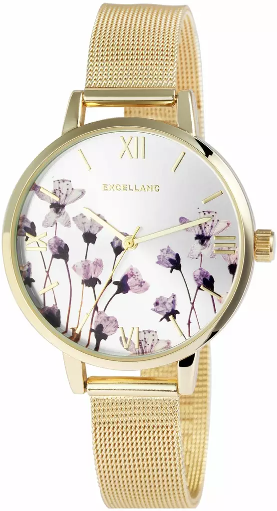 EXCELLNAC N Purble Flowers Gold - Peruskellot - E35-003 - 1