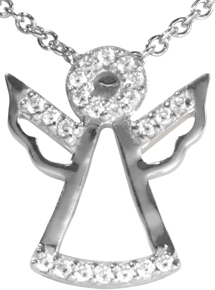 Enkeli-riipus zirkonein - Hopeiset riipukset - CRR63 - 1