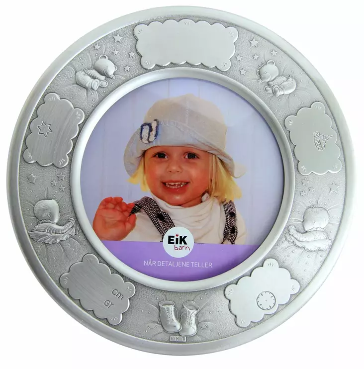 Kastekehys, nalle ja vauva - Kastekehykset ja -albumit - EIK-1263 - 1