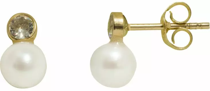 HELMI JA ZIRKONI 668003 - Kultaiset korvakorut - 668003 - 1