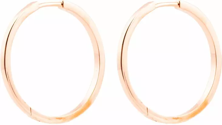 Punakullan v=C3=A4riset korvarenkaat CKK173 - Hopeiset korvakorut - CKK173 - 1