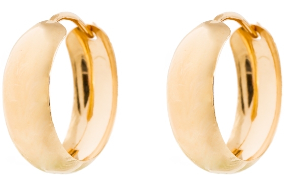 Kultainen korvarengas 4x13mm - Kultaiset korvakorut - K30003 - 2