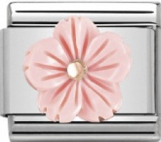 Nomination pala Flower Onyx vaaleanpunainen 430510-03 - Nomination combosable classic - 430510-03 - 1