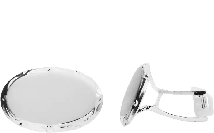 Oiva kalvosinnapit hopeaa - Kalvosinnapit - H5003 - 1