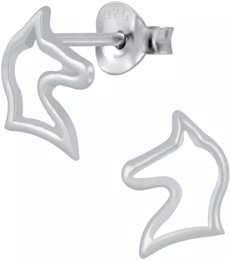 Silver Unicorn Y2603 - Hopeiset korvakorut - Y2603 - 1
