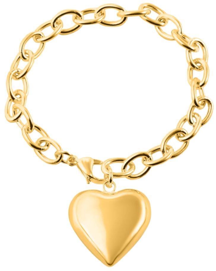 Syd=C3=A4nketju kullattu 8mm SH521-003 - Teräksiset rannekorut - SH521-003 - 1