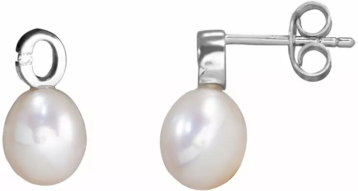 Turin helmi korvakoru valkoinen Elen Pearls EP033 - Hopeiset korvakorut - EP033 - 1