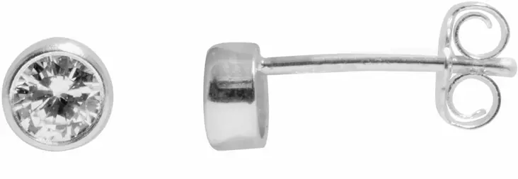 Umpsarja zirkon kirkas HK723 - Hopeiset korvakorut - HK723 - 1