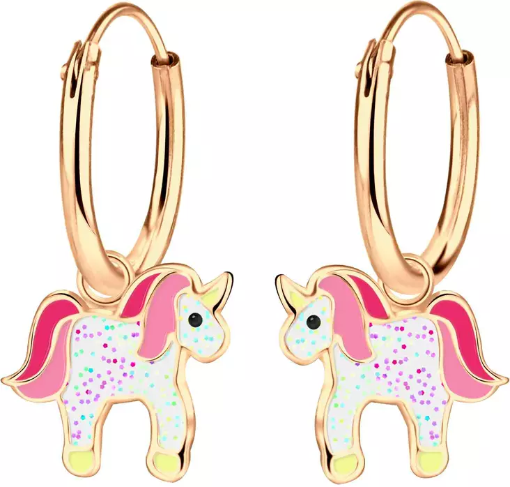 Yksisarvinen korvarengas Rose Y3053 - Lasten korut - Y3053 - 1