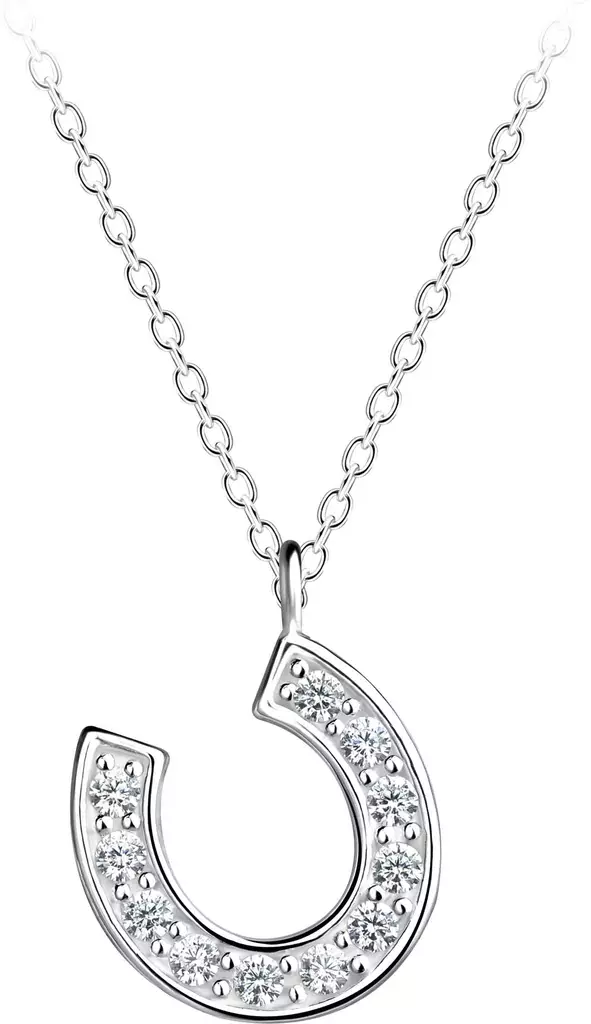 Hevosenkenk=C3=A4 riipus 12x12 mm 45cm - Hopeiset riipukset - Y3143 - 1