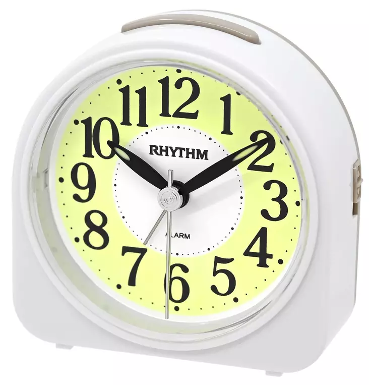 RHYTHM HERÄTYSKELLO VALKOINEN - Herätyskellot - CRE327-NR03 - 1