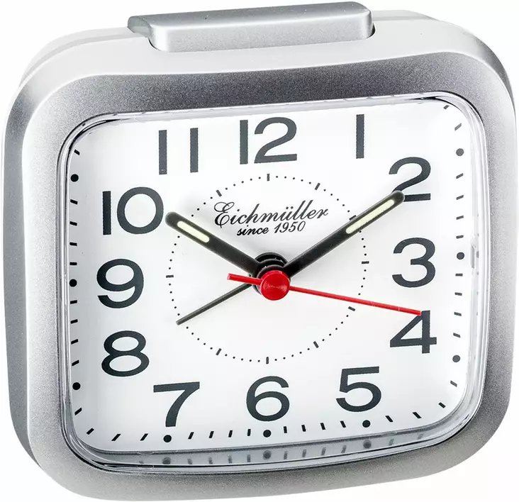 Herätyskello perus hopea - Herätyskellot - 9888-03 - 1