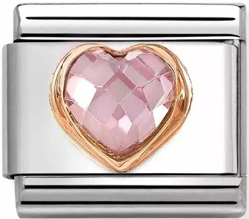 Nomination Fasettisydän Pink 430607-003 - Nomination combosable classic - 430607-003 - 1