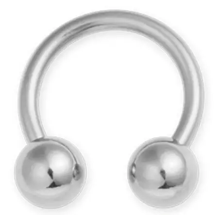 Hevosenkenkä 1,2 - 10mm - 4mm - Lävistyskorut - ABBCB12-10-4 - 1