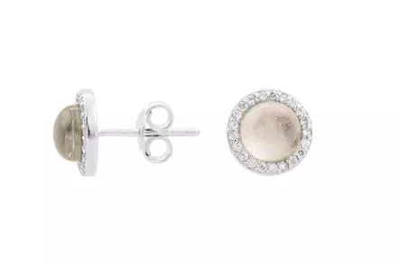 Ivy vihreä ametisti korvakorut CKK204 - Hopeiset korvakorut - CKK204 - 1