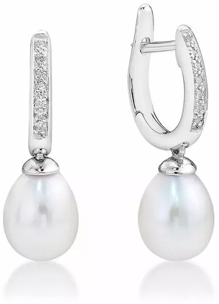 Korvakorut helmillä ja zirkoneilla - Elen Pearls - C10414 - 1