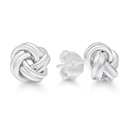 Hopeiset solmukorvakorut 8 mm - Hopeiset korvakorut - SX-E0014 - 1