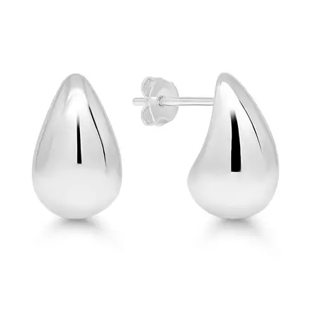 Pisaranmuotoiset hopeakorvakorut, rod. E-29184 - Hopeiset korvakorut - E-29184 - 1