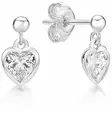Korvakorut heiluvat sydämet C10844 - Hopeiset korvakorut - C10844 - 1