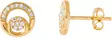 Kultaiset tappikorvakorut zirkoneilla 17-K1804 - OUTLET korvakorut - 17-K1804 - 1