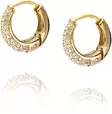 Mockberg Pave precious small gold hoops - Teräksiset korvakorut - MB0194 - 1