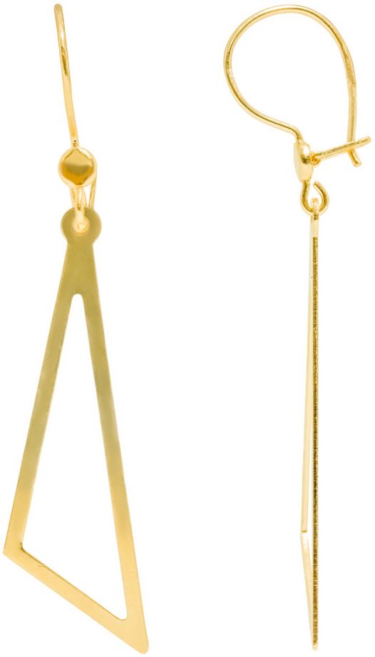 Avokolmio korvakoru koukku K40194 - Kultaiset korvakorut - K40194 - 1