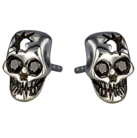 ESS294, Pääkallokorvikset, terästä - Teräksiset korvakorut - ESS294 - 1