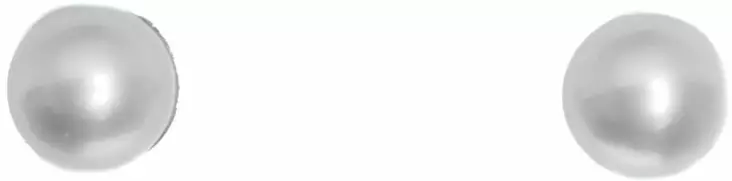 Helmi korvakoru 5mm tappi valkokultaa K20164 - Kultaiset korvakorut - K20164 - 1