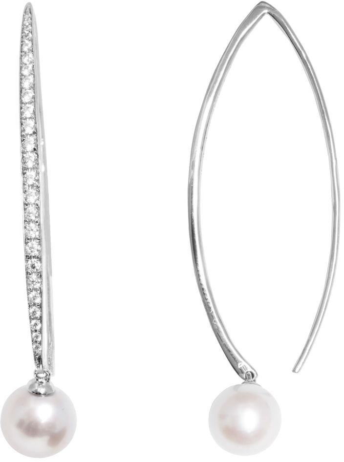 Helmikorvakoru Rimini Elen Pearls cz EP024 - Hopeiset korvakorut - EP024 - 1