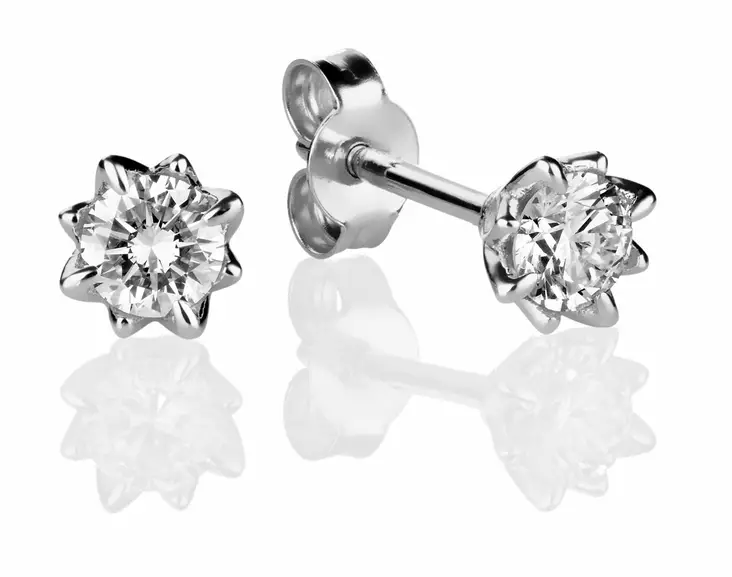 Kohinoor Rosa timanttikorvakorut 943-260V-34 - Timanttikorvakorut - 943-260V-34B4 - 1