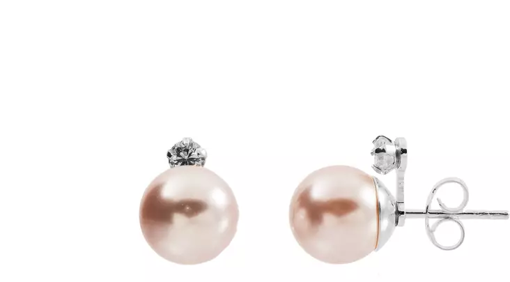 Korvakorut zirkonit ja helmet H2224 - Hopeiset korvakorut - H2224 - 1