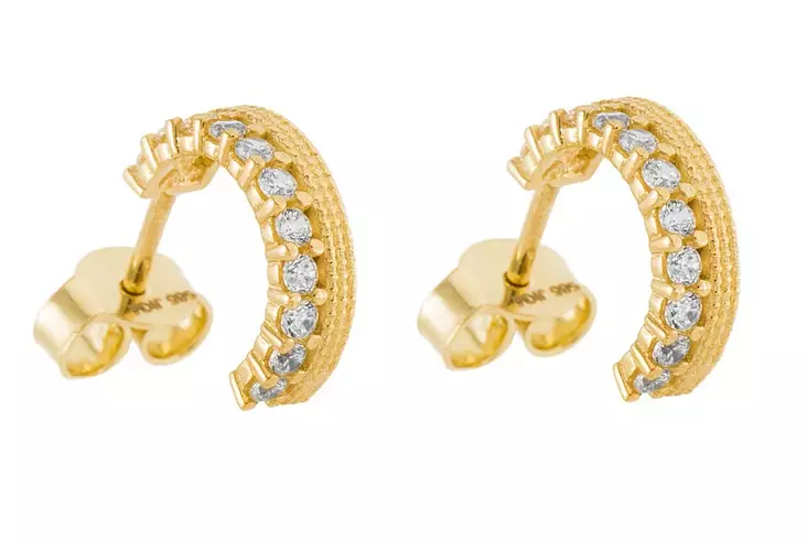 Puolirengas 17-K1744 - Kultaiset korvakorut - 17-K1744 - 1