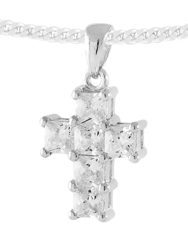 Risti kirkkailla zirkoneilla C10154 - OUTLET kaulakorut ja riipukset - C10154 - 1