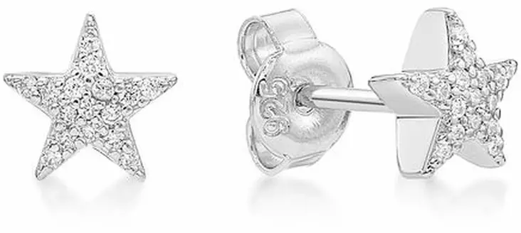 Tähti -korvakorut CKK24 - Hopeiset korvakorut - CKK24 - 1