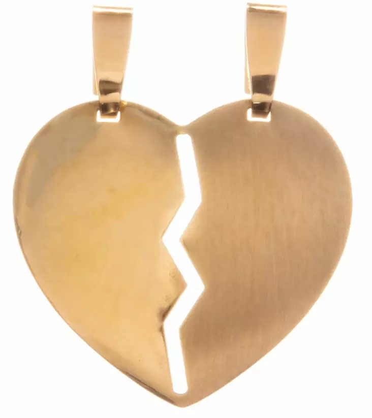 Twin Peaks halkaistava syd=C3=A4n K10214 - Kultaiset riipukset - K10214 - 1