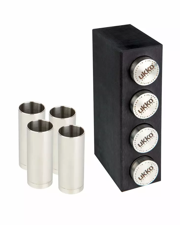 Ukkosnapsi 4cl koivutelineess=C3=A4 4 kpl - Taskumatit - US4114 - 2