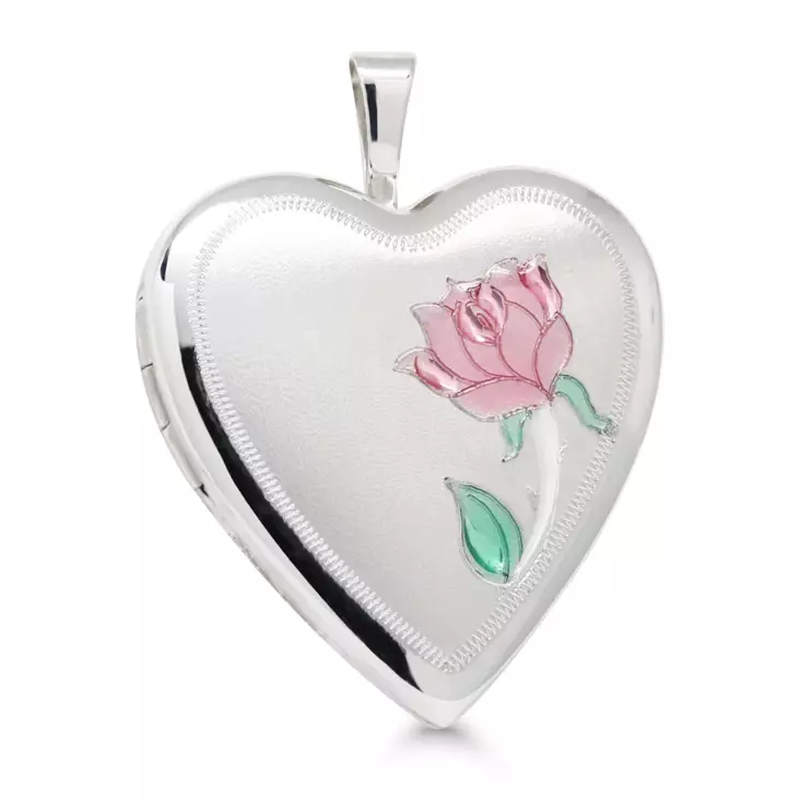 Hopeinen syd=C3=A4nmedaljonki SPL-10424 - Lahjaideat naisille - SPL-10424 - 1