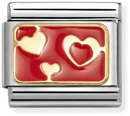 Nomination pala punaiset sydämet 030284-74 - Ystävänpäivä - 030284-74 - 1