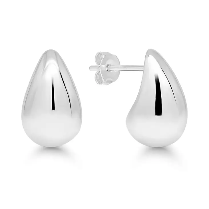 Pisaranmuotoiset hopeakorvakorut, rod. E-29184 - Hopeiset korvakorut - E-29184 - 1