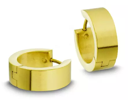 618011-5 Kullatut teräskorvarenkaat - Teräksiset korvakorut - 618011-5 - 1