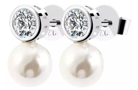 Elen Pearls Garda helmikorvakorut EP025 - Hopeiset korvakorut - EP025 - 2