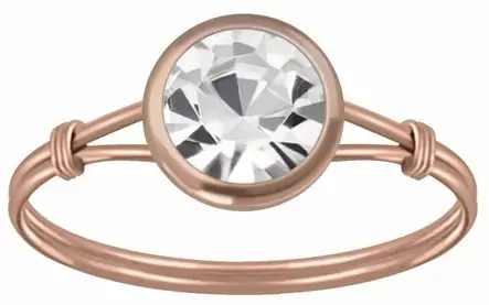 Hopeasormus Kristallilla Y3468 - Hopeiset sormukset - Y3468165 - 1