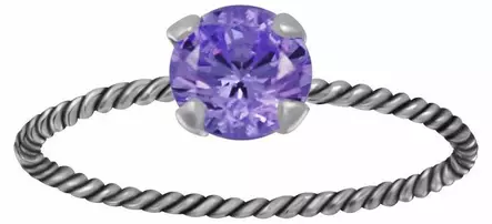 Hopeinen Kierresormus Zirkonialla Y3671 - Hopeiset sormukset - Y3671165 - 1