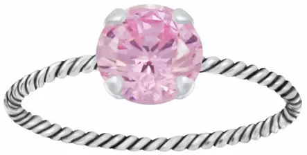 Hopeinen Kierresormus Zirkonialla Y4695 - Super outlet - hopeasormukset - Y4695165 - 1