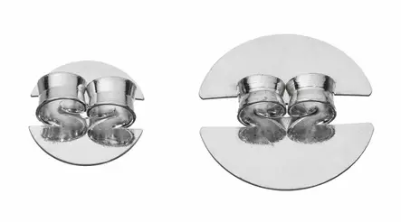 Iso hopeinen korvakorun tausta - Korujen varaosat - 137015 - 1