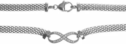 JOY Infinity hopeaketju JE184-45 - Hopeiset kaulakorut - JE184-45 - 2