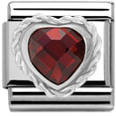 Nomination pala - Punainen CZ, hopea - 330602005 - Ystävänpäivä - 330603-005 - 0